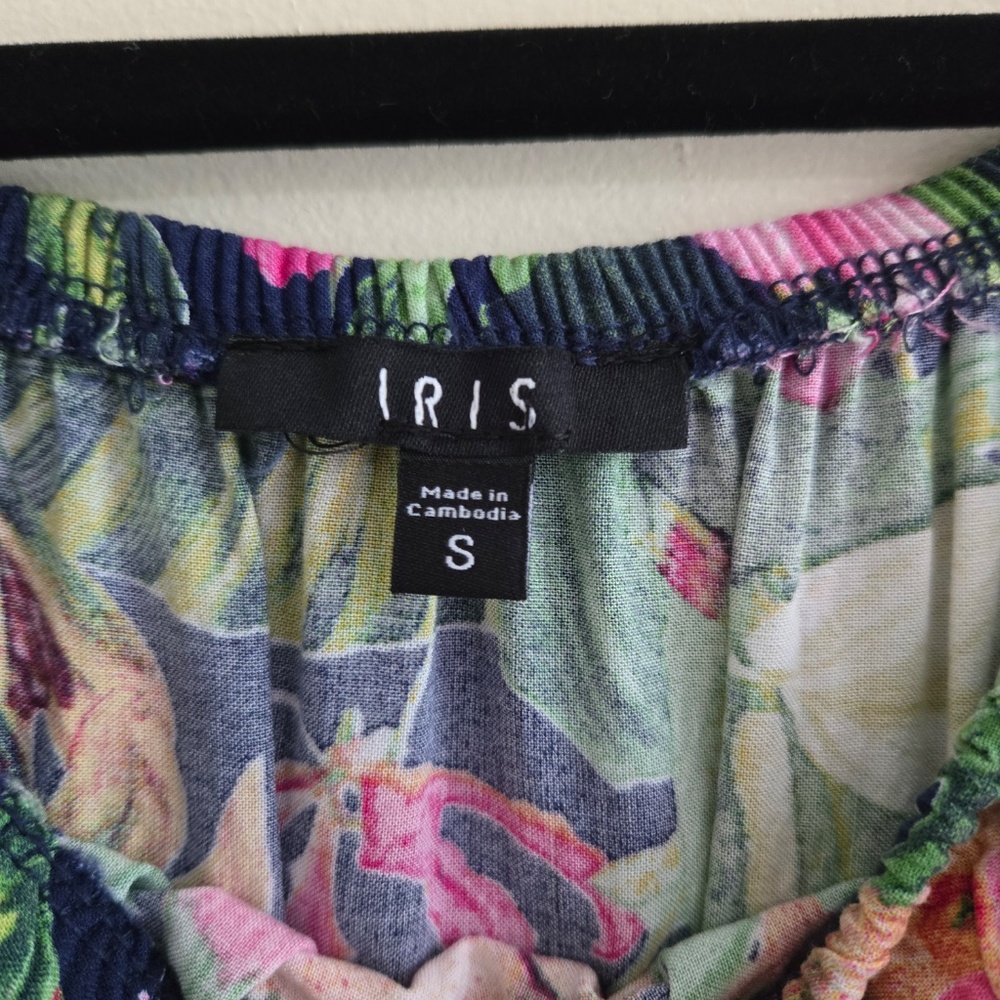 Tropical Off-Shoulder A-Line Dress - Picture 5 of 6